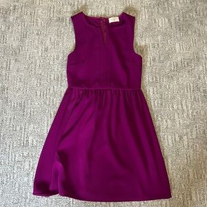 Everly Purple dress size small - A-line crepe feel material - fit and flare